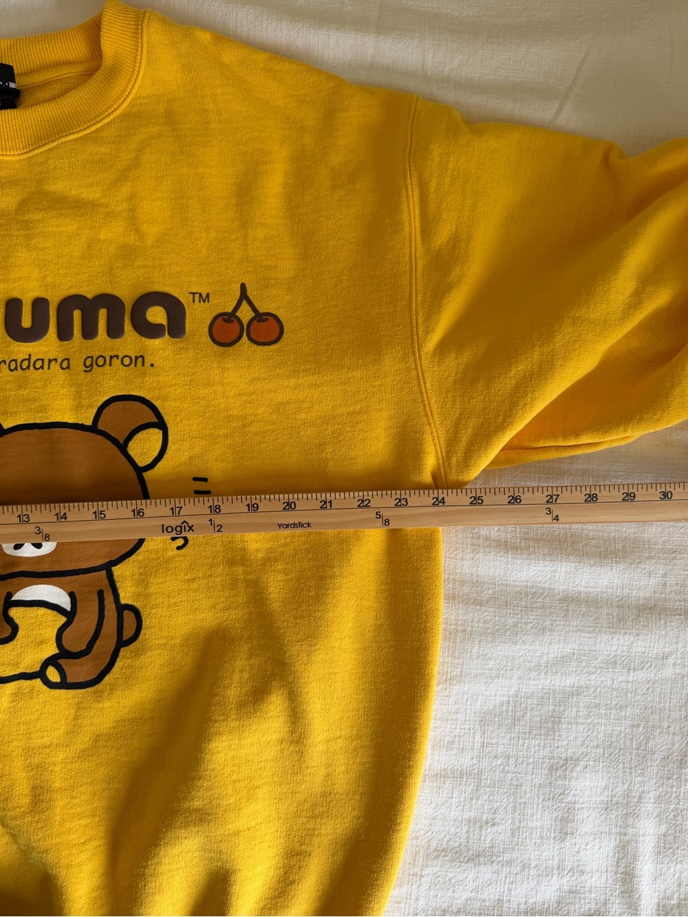 Rilakkuma Yellow Graphic Crewneck Sweater - Picture 8 of 9